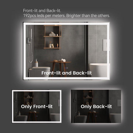 Modern LED Smart Mirror with Hidden Light
