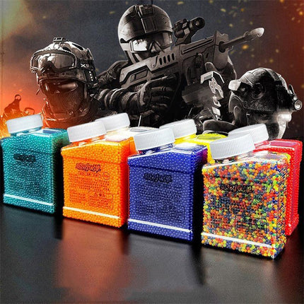 100000pcs Gel Ball Guns Perle en forme de sol en cristal Soilles Perles de boue Décor de mariage en croissance Balles d'eau Recharge Blaster Bullet DIY
