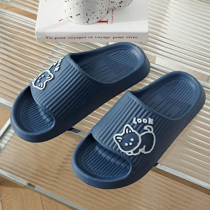 Cute Cat Platform Slippers