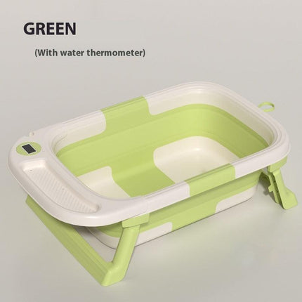 Folding Baby Bath Tub with Thermometer