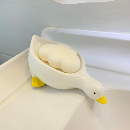 Cute Duck Ceramic Soap Dish
