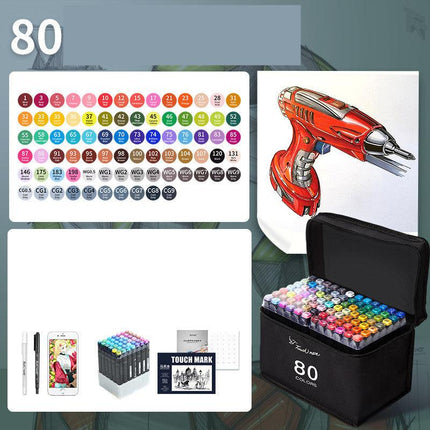Juego de rotuladores artísticos oleosos de 24 a 60 colores para dibujar, dibujar, dibujar, grafiti, manga, material de arte escolar.