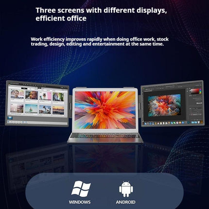 14-Inch Dual-Screen Portable Monitor for Laptop